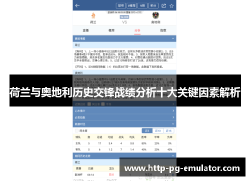荷兰与奥地利历史交锋战绩分析十大关键因素解析 荷兰与奥地利历史交锋战绩分析十大关键因素解析
